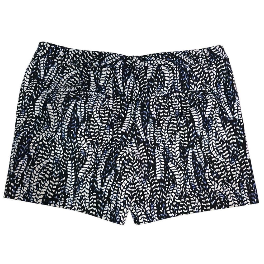 White House Black Market Shorts Blue Black and White Size 14 Short